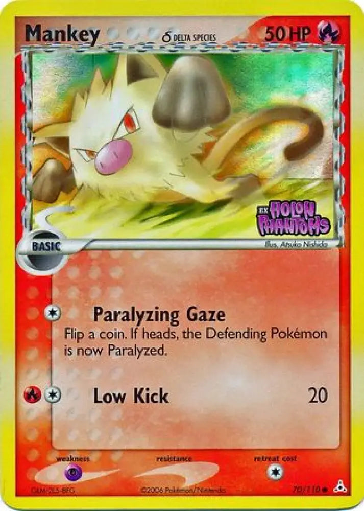 Mankey (70/110) (Delta Species) (Stamped) [EX: Holon Phantoms] - Pokemon Single
