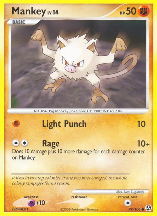 Mankey (79/106) [Diamond & Pearl: Great Encounters] - Pokemon Single