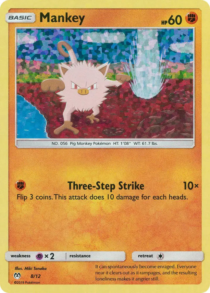 Mankey (8/12) [McDonald’s Promos: 2019 Collection] - Pokemon Single