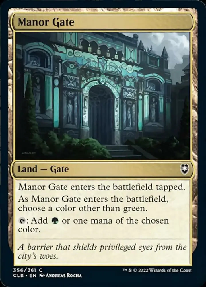 Manor Gate [Commander Legends: Battle for Baldur’s Gate] - MTG Single