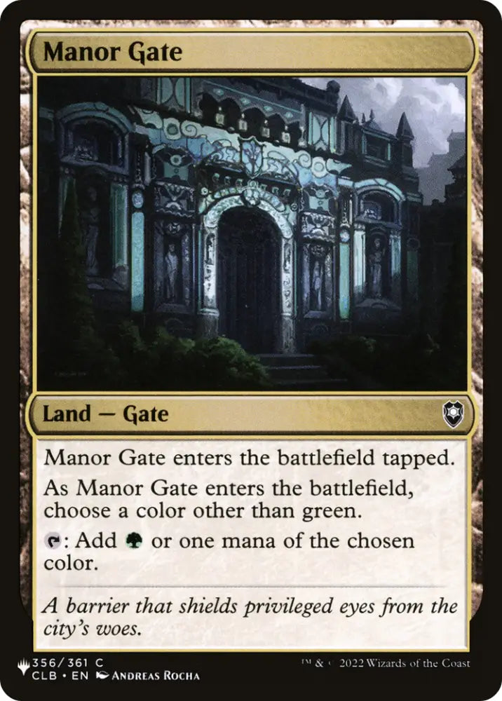 Manor Gate [The List] - MTG Single