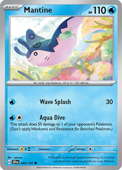 Mantine (040/191) [Scarlet & Violet: Surging Sparks] - Pokemon Single