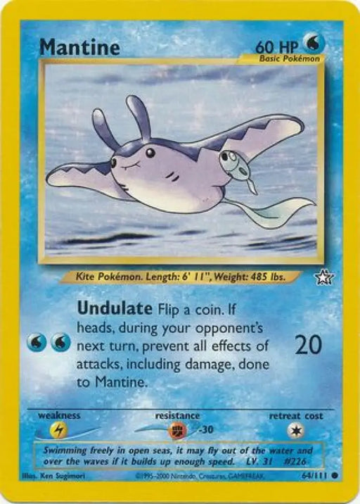 Mantine (64/111) [Neo Genesis Unlimited] - Pokemon Single