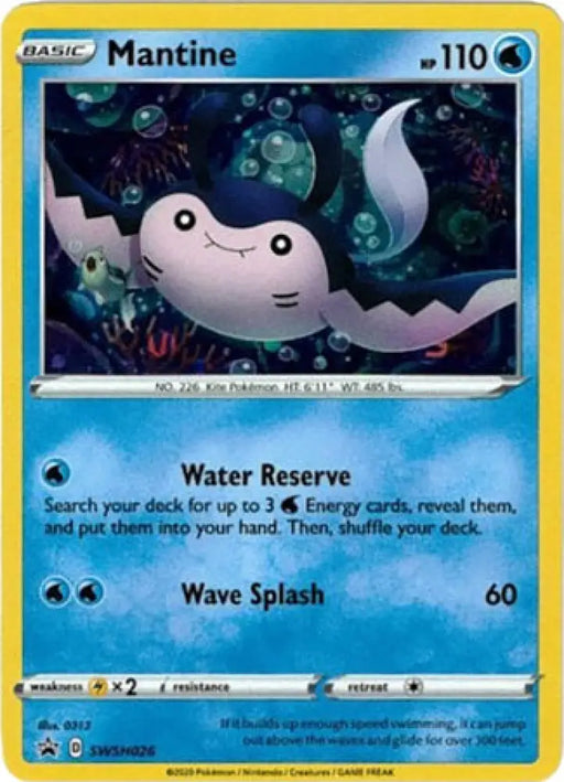 Mantine (SWSH026) [Sword & Shield: Black Star Promos] - Pokemon Single