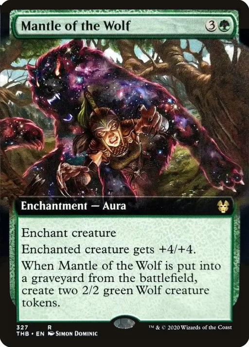 Mantle of the Wolf (Extended Art) [Theros Beyond Death] - MTG Single
