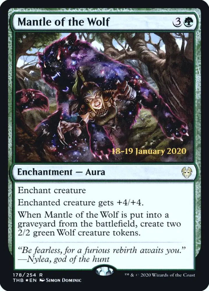Mantle of the Wolf [Theros Beyond Death Prerelease Promos] - MTG Single