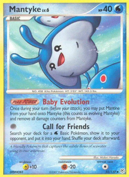 Mantyke (55/130) [Diamond & Pearl: Base Set] - Pokemon Single