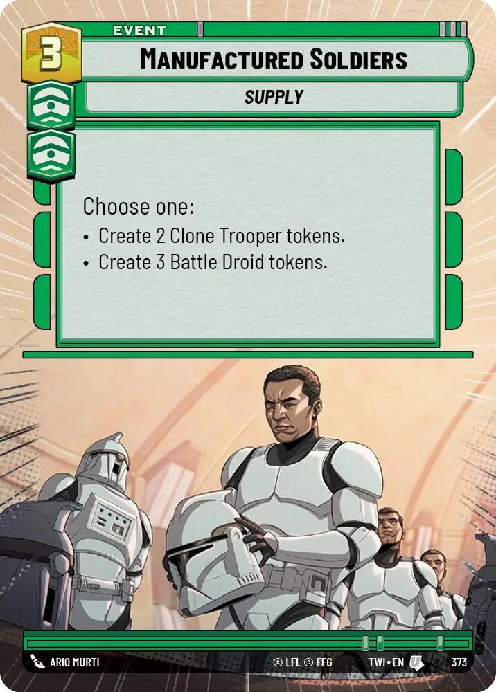 Manufactured Soldiers (Hyperspace) (373) [Twilight of the Republic] - Star Wars: Unlimited Single