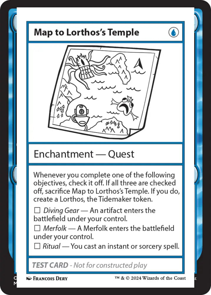 Map to Lorthos’s Temple [Mystery Booster 2 Playtest Cards] - MTG Single