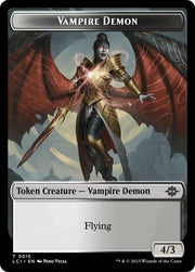 Map // Vampire Demon Double-Sided Token [The Lost Caverns of Ixalan Tokens] - MTG Single