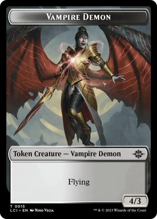 Map // Vampire Demon Double-Sided Token [The Lost Caverns of Ixalan Tokens] - MTG Single