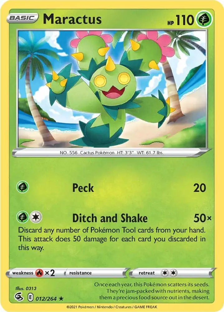 Maractus (012/264) [Sword & Shield: Fusion Strike] - Pokemon Single