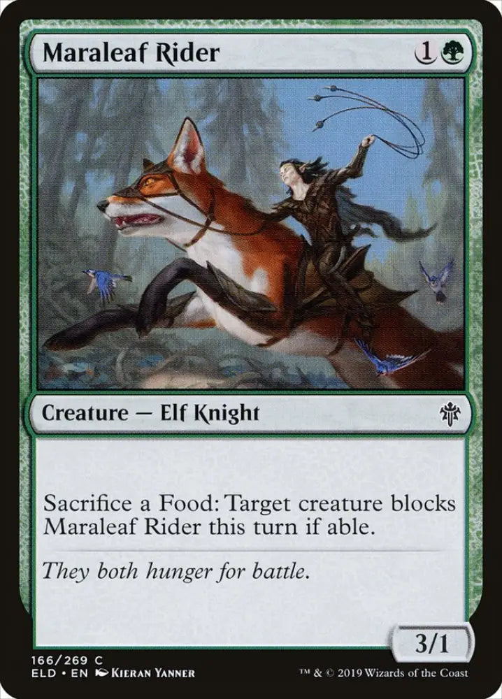 Maraleaf Rider [Throne of Eldraine] - MTG Single