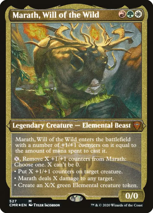 Marath Will of the Wild (Etched) [Commander Legends] - MTG Single