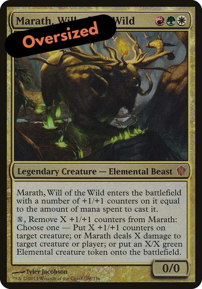 Marath Will of the Wild (Oversized) [Commander 2013 Oversized] - MTG Single