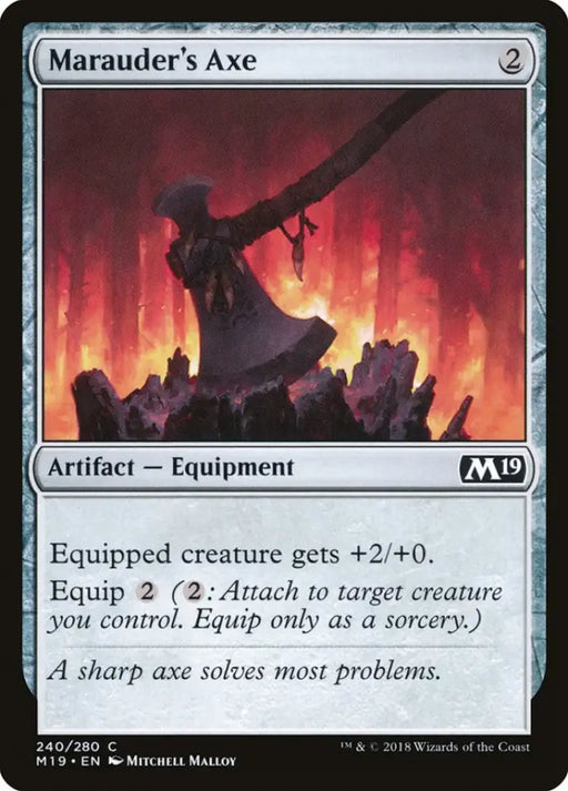 Marauder’s Axe [Core Set 2019] - MTG Single