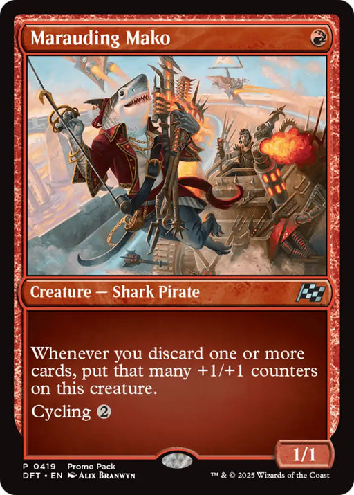 Marauding Mako (Promo Pack) [Aetherdrift Promos] - MTG Single