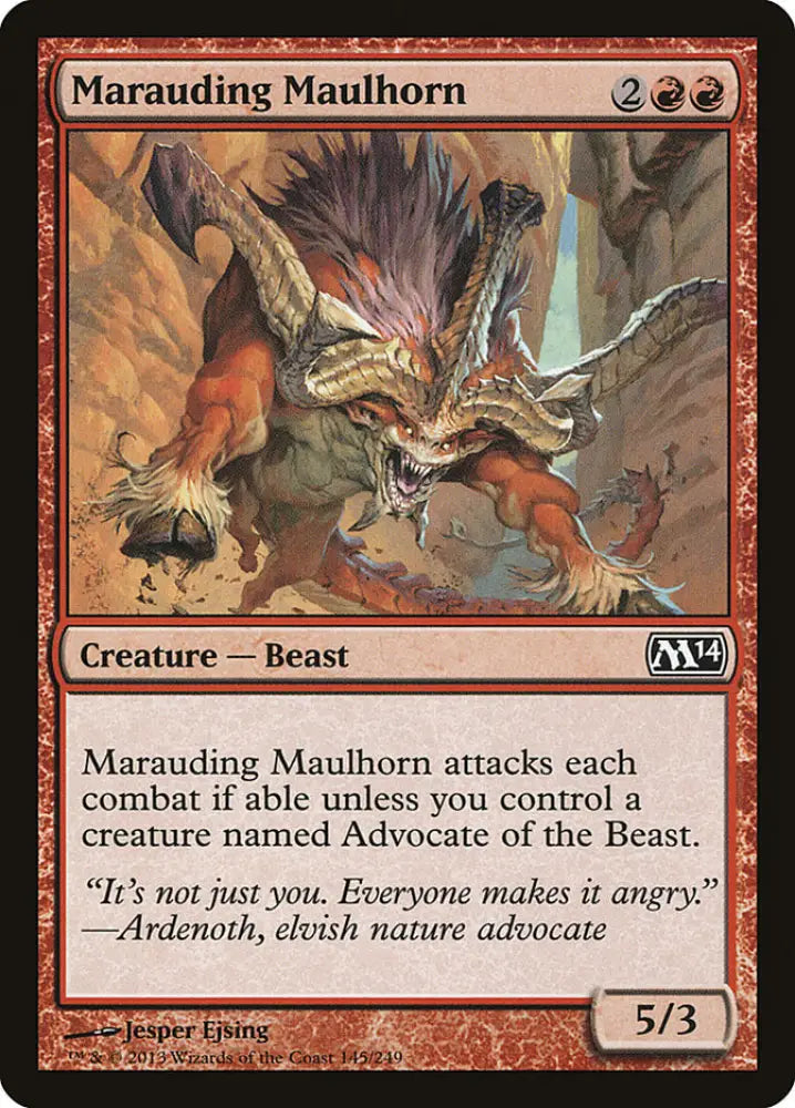 Marauding Maulhorn [Magic 2014] - MTG Single