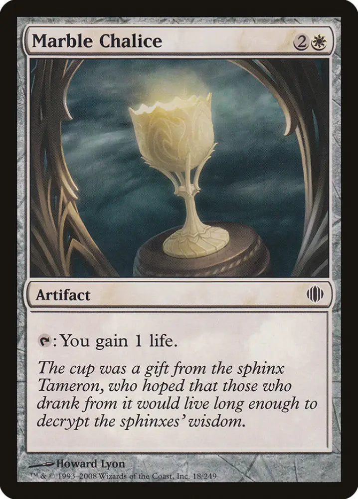 Marble Chalice [Shards of Alara] - MTG Single
