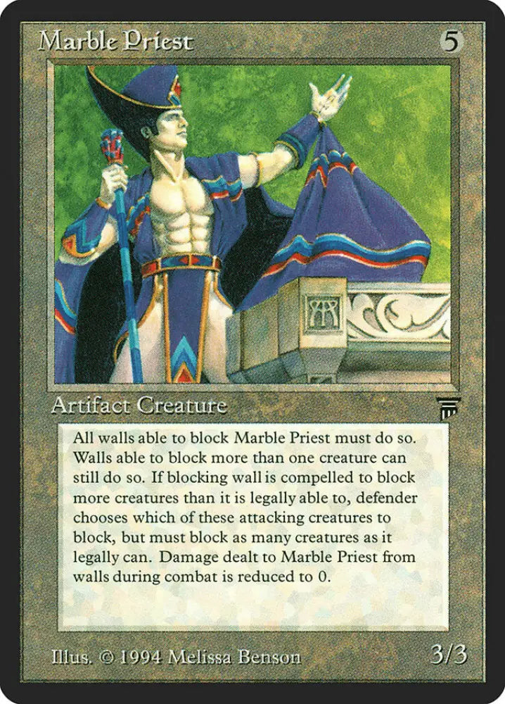Marble Priest [Legends] - MTG Single