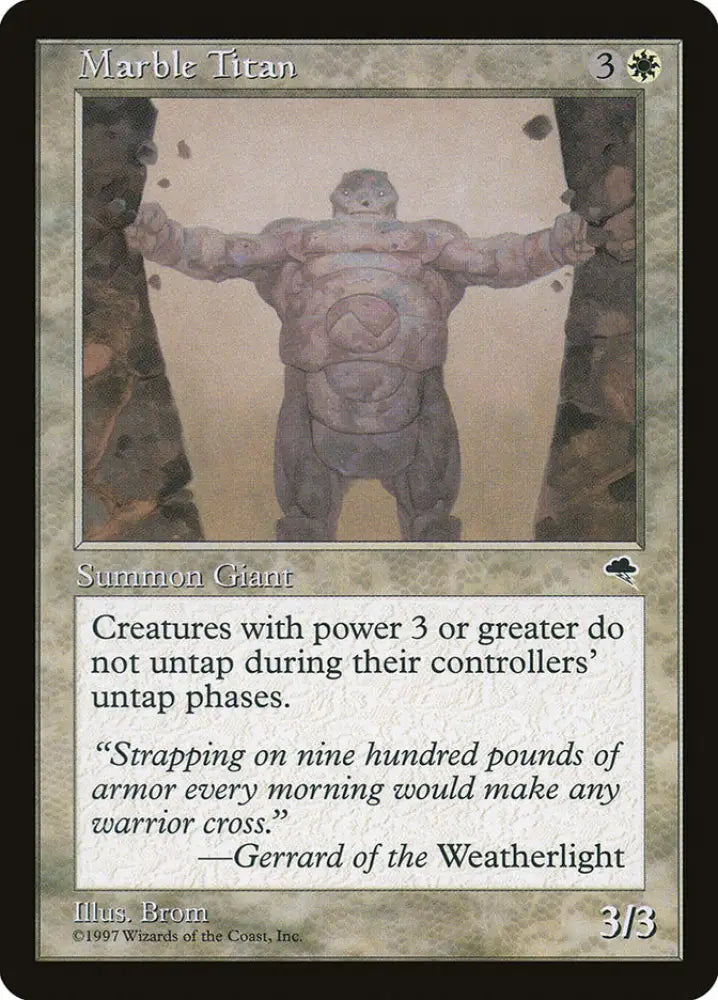 Marble Titan [Tempest] - MTG Single