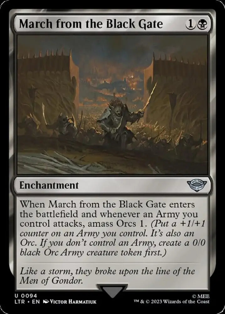 March from the Black Gate [The Lord of the Rings: Tales of Middle-Earth] - MTG Single
