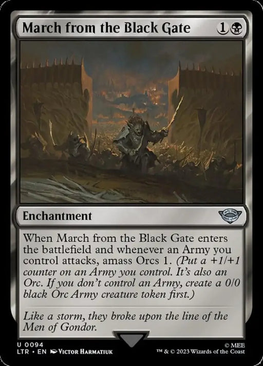 March from the Black Gate [The Lord of the Rings: Tales of Middle-Earth] - MTG Single