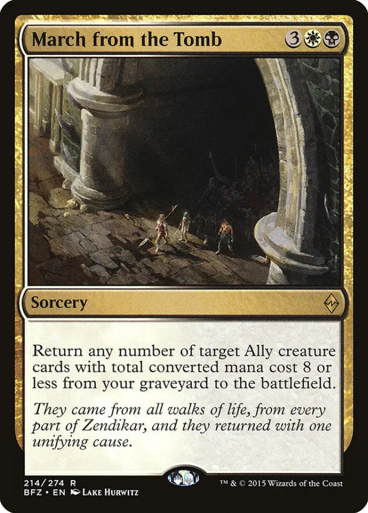 March from the Tomb [Battle for Zendikar] - MTG Single