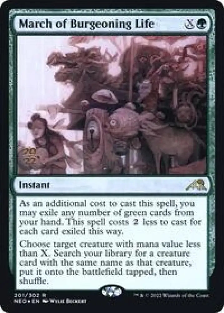 March of Burgeoning Life (201) [Prerelease Cards]