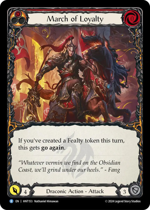 March of Loyalty (Red) [The Hunted] Rainbow Foil - Flesh And Blood Single