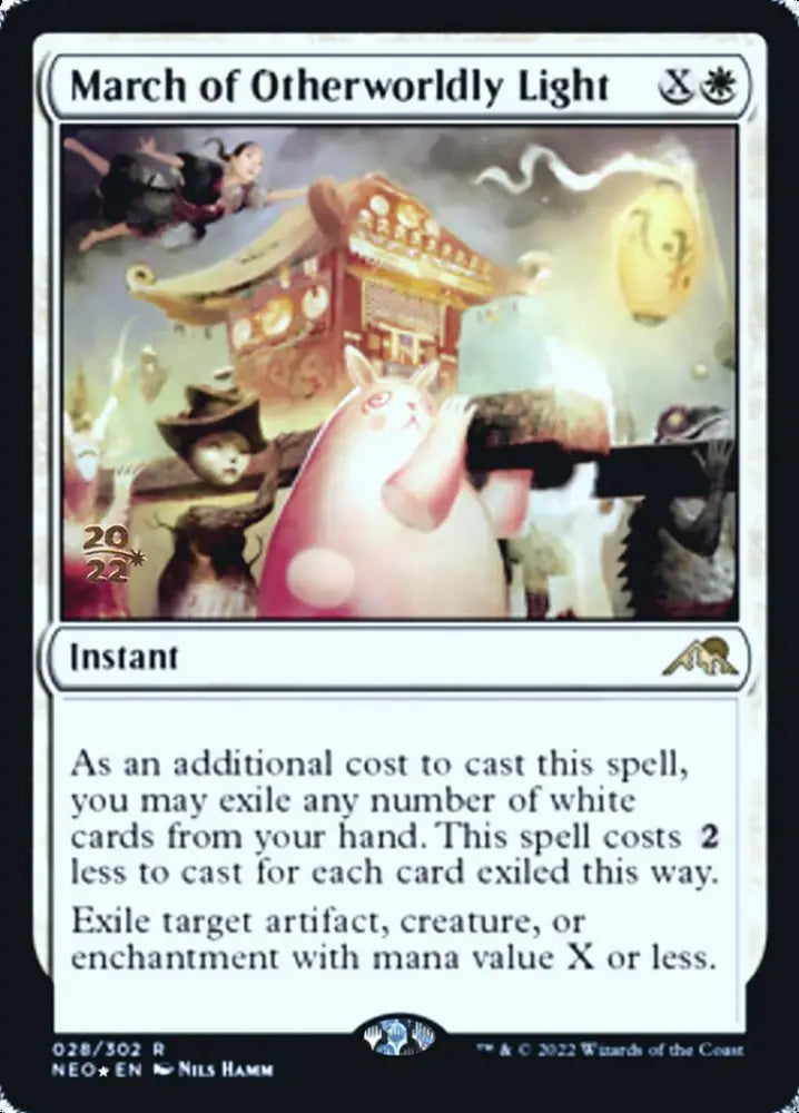 March of Otherworldly Light [Kamigawa: Neon Dynasty Prerelease Promos] - MTG Single