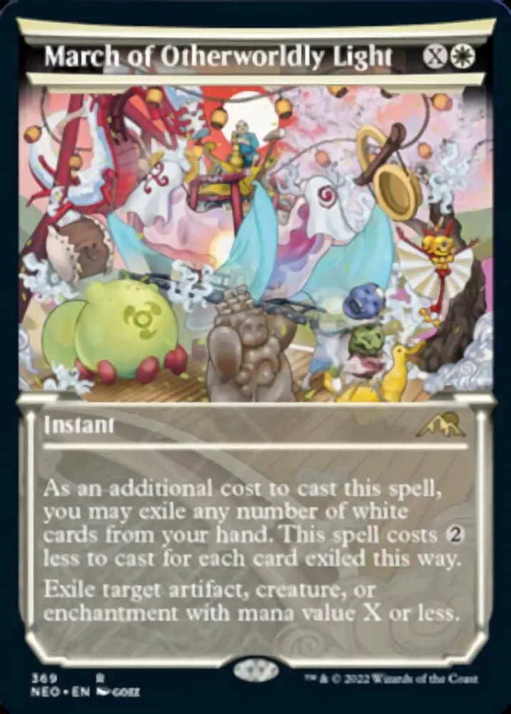March of Otherworldly Light (Showcase Soft Glow) [Kamigawa: Neon Dynasty] - MTG Single