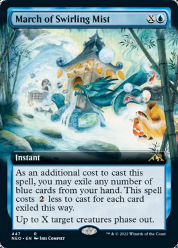 March of Swirling Mist (Extended Art) [Kamigawa: Neon Dynasty] - MTG Single