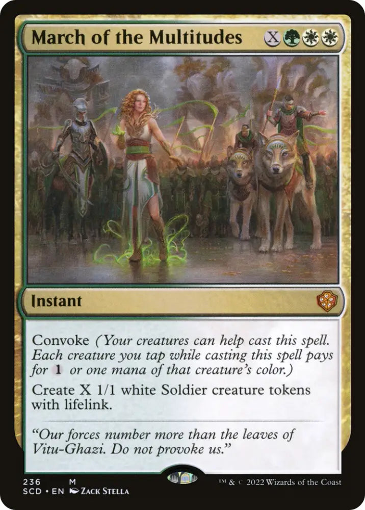 March of the Multitudes [Starter Commander Decks] - MTG Single