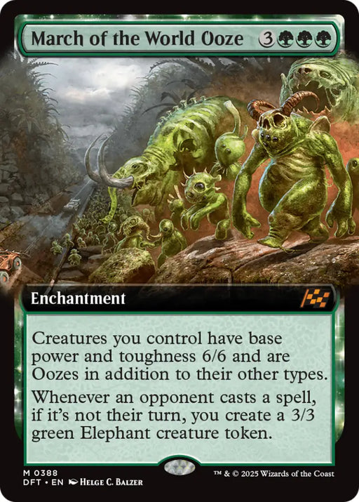March of the World Ooze (Extended Art) [Aetherdrift] - MTG Single