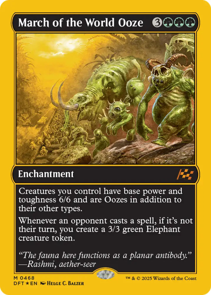 March of the World Ooze (First-Place Foil) [Aetherdrift] - MTG Single