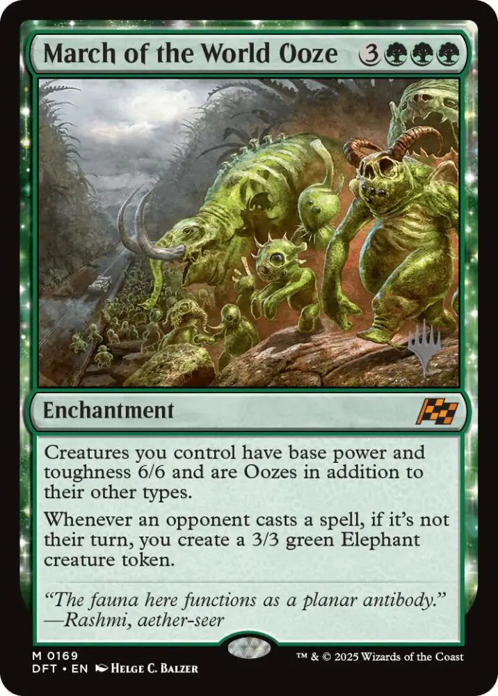 March of the World Ooze (Promo Pack) [Aetherdrift Promos] - MTG Single