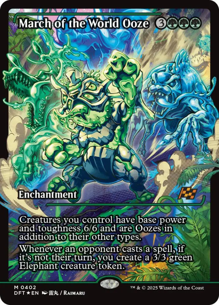 March of the World Ooze (Showcase) (Japanese) [Aetherdrift] - MTG Single