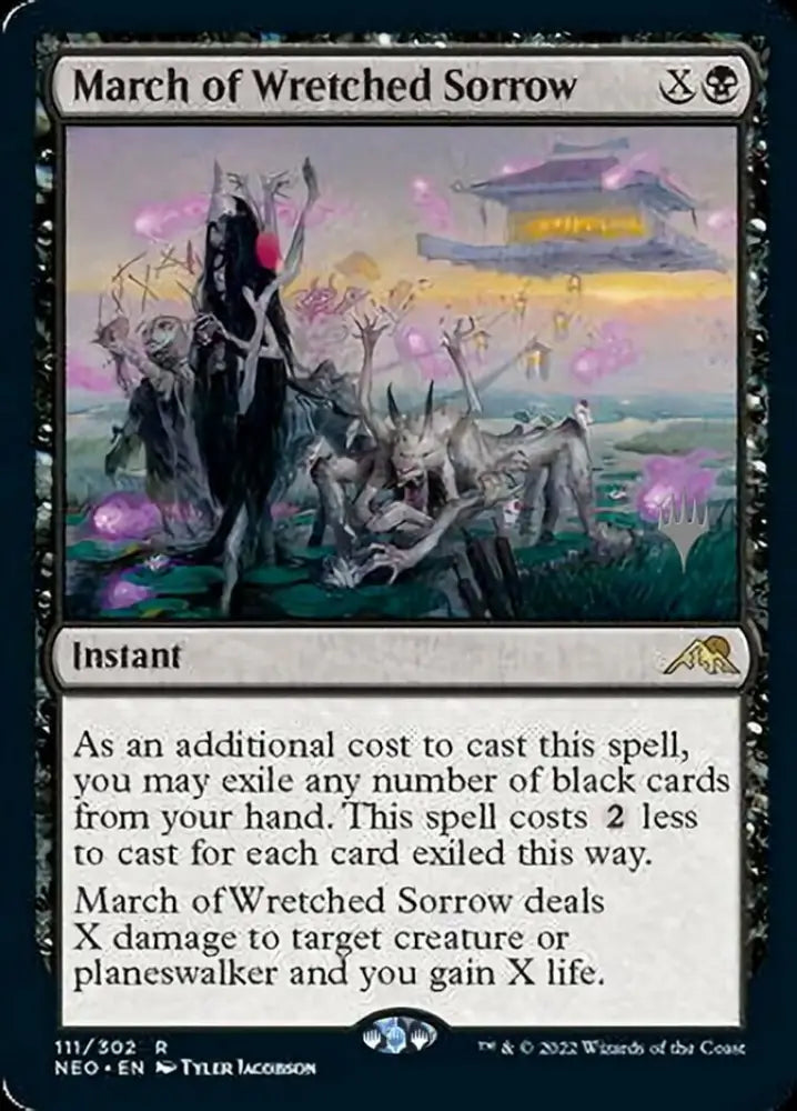 March of Wretched Sorrow (Promo Pack) [Kamigawa: Neon Dynasty Promos] - MTG Single