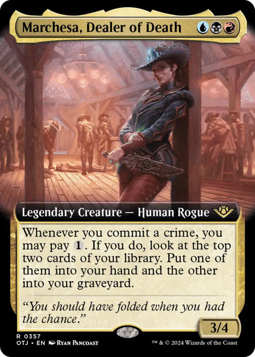 Marchesa Dealer of Death (Extended Art) [Outlaws of Thunder Junction] - MTG Single