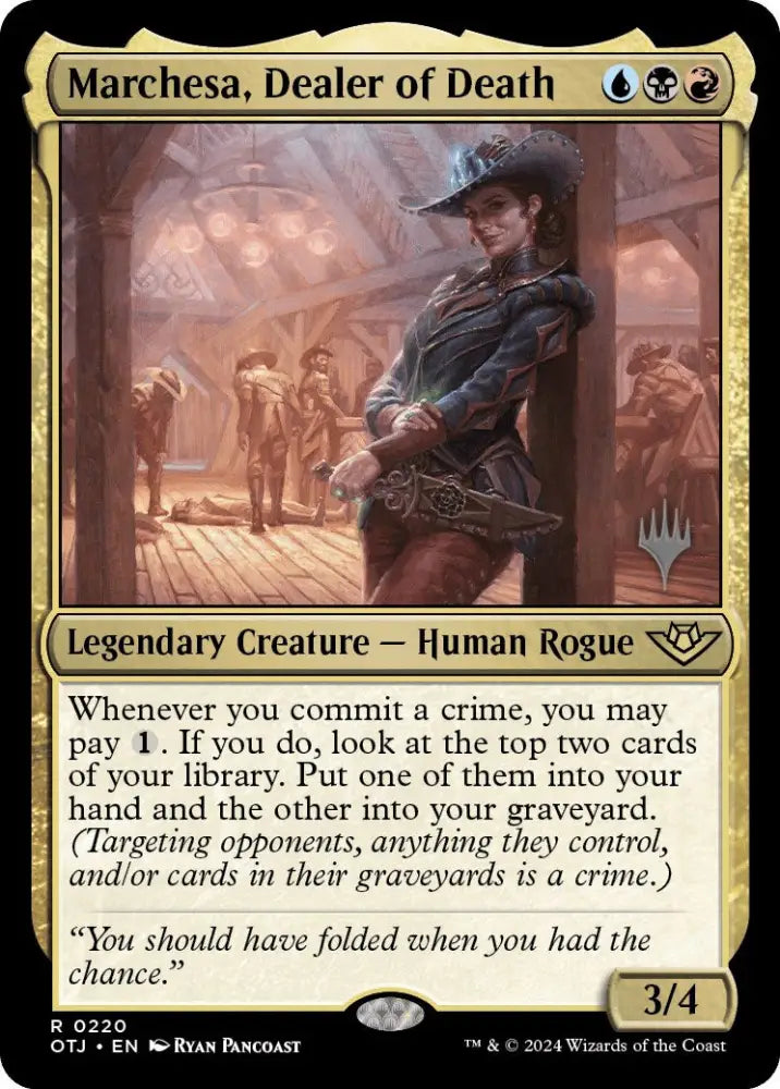 Marchesa Dealer of Death (Promo Pack) [Outlaws of Thunder Junction Promos] - MTG Single