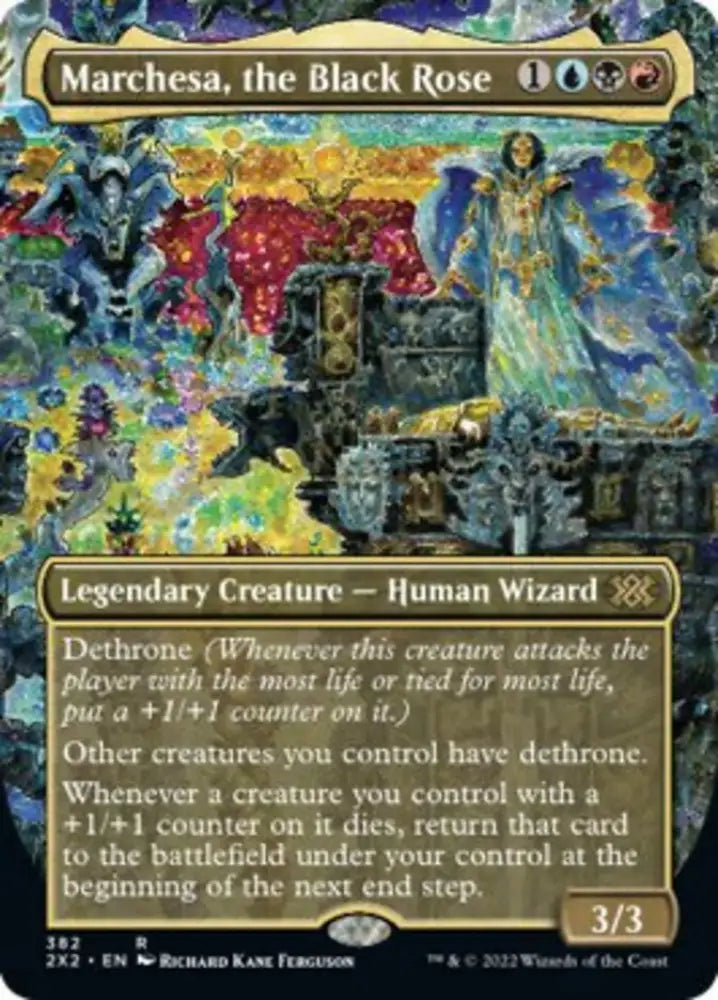 Marchesa the Black Rose (Borderless Alternate Art) [Double Masters 2022] - MTG Single