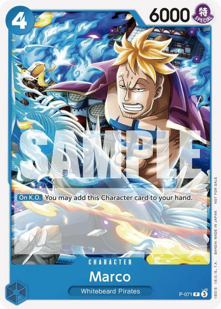 Marco (Two Legends Pre-Release) (P-071) [One Piece Promotion Cards]