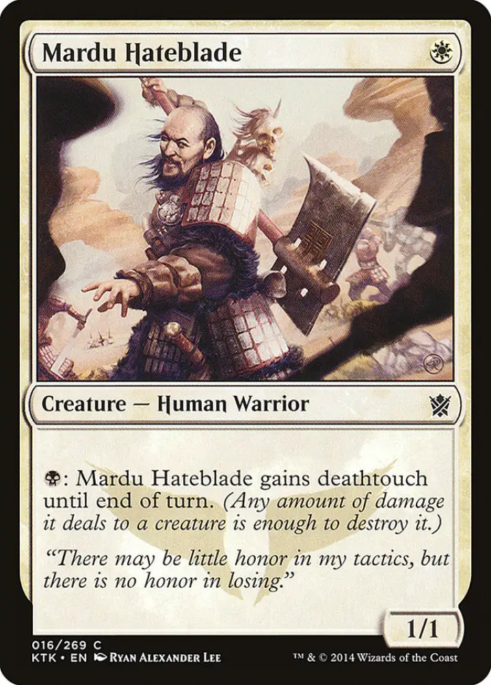 Mardu Hateblade [Khans of Tarkir] - MTG Single
