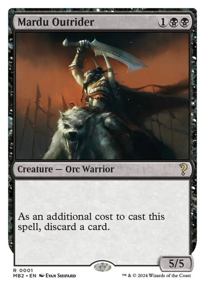 Mardu Outrider (White Border) [Mystery Booster 2] - MTG Single