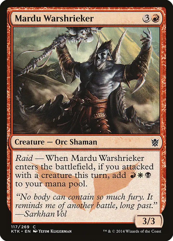 Mardu Warshrieker [Khans of Tarkir] - MTG Single