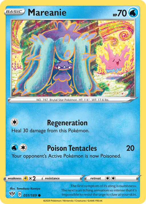 Mareanie (051/189) [Sword & Shield: Darkness Ablaze] - Pokemon Single