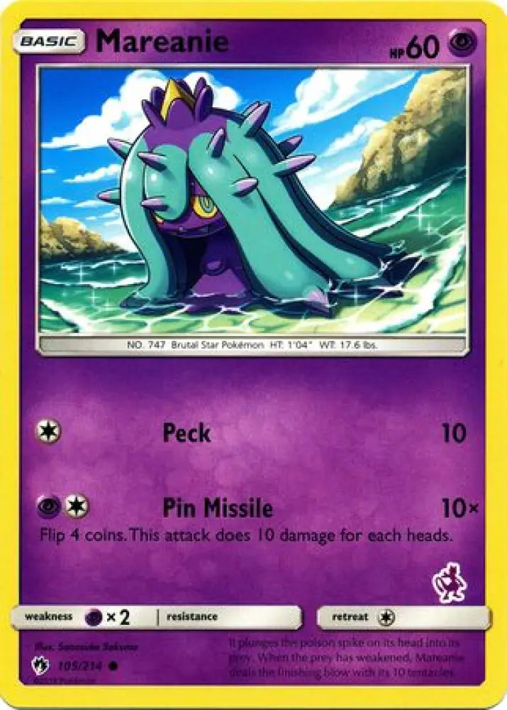 Mareanie (105/214) (Mewtwo Deck) [Battle Academy 2020] - Pokemon Single