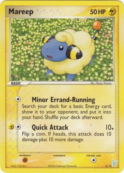 Mareep (5/12) [EX: Trainer Kit 2 - Minun] - Pokemon Single