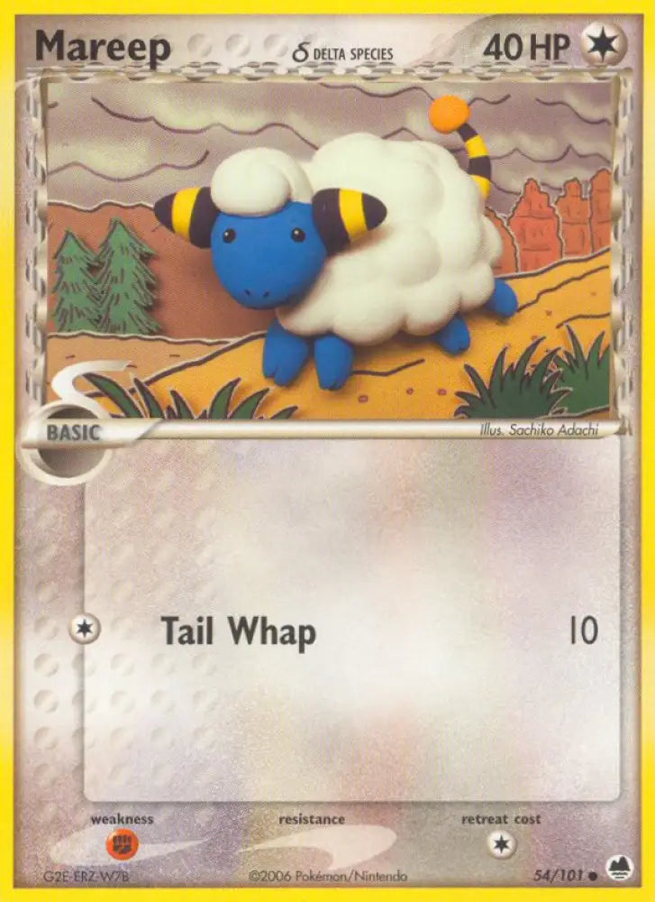 Mareep (54/101) (Delta Species) [EX: Dragon Frontiers] - Pokemon Single